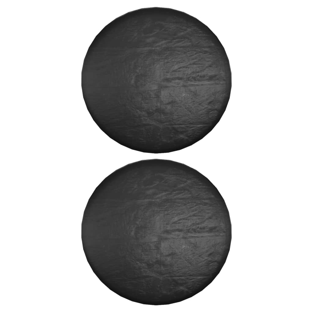 Island Lounge Covers 2 pcs 8 Eyelets Ø188x50 cm Round