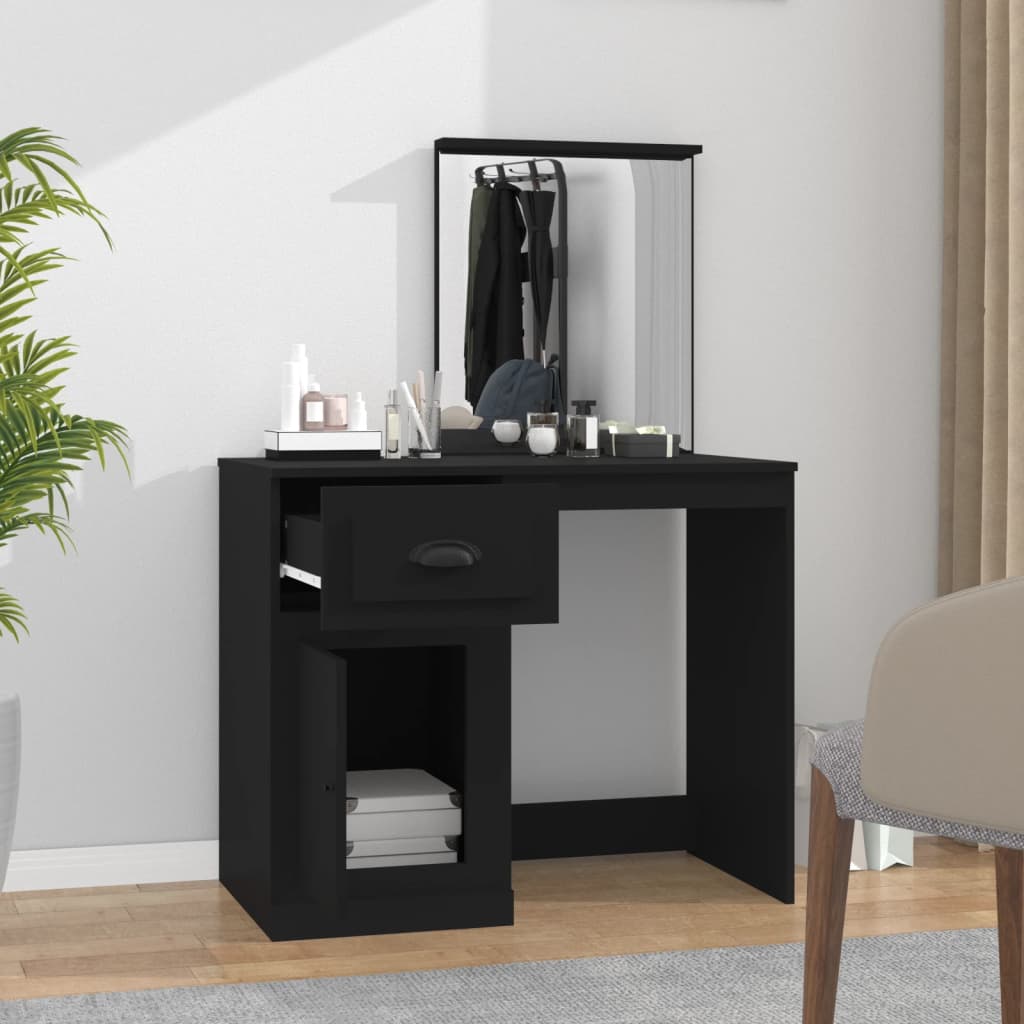Dressing Table 90X50X132.5 Cm Engineered Wood