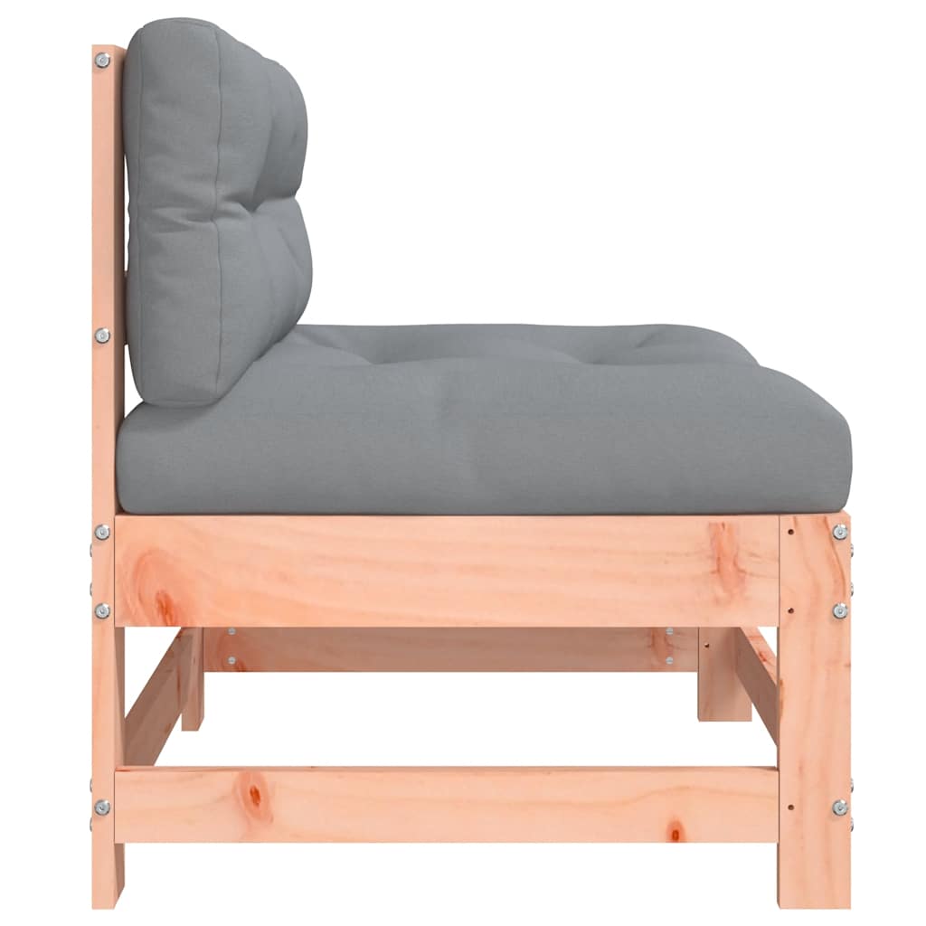 Middle Sofa with Cushions Solid Wood Douglas