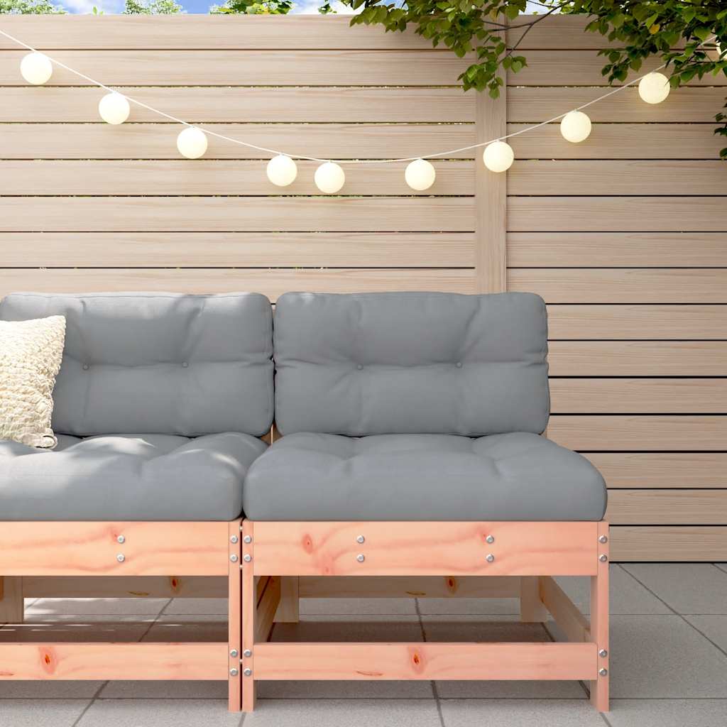 Middle Sofa with Cushions Solid Wood Douglas