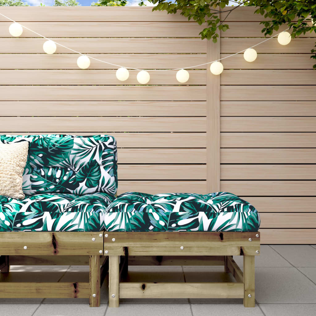 Garden Footstool Impregnated Wood Pine