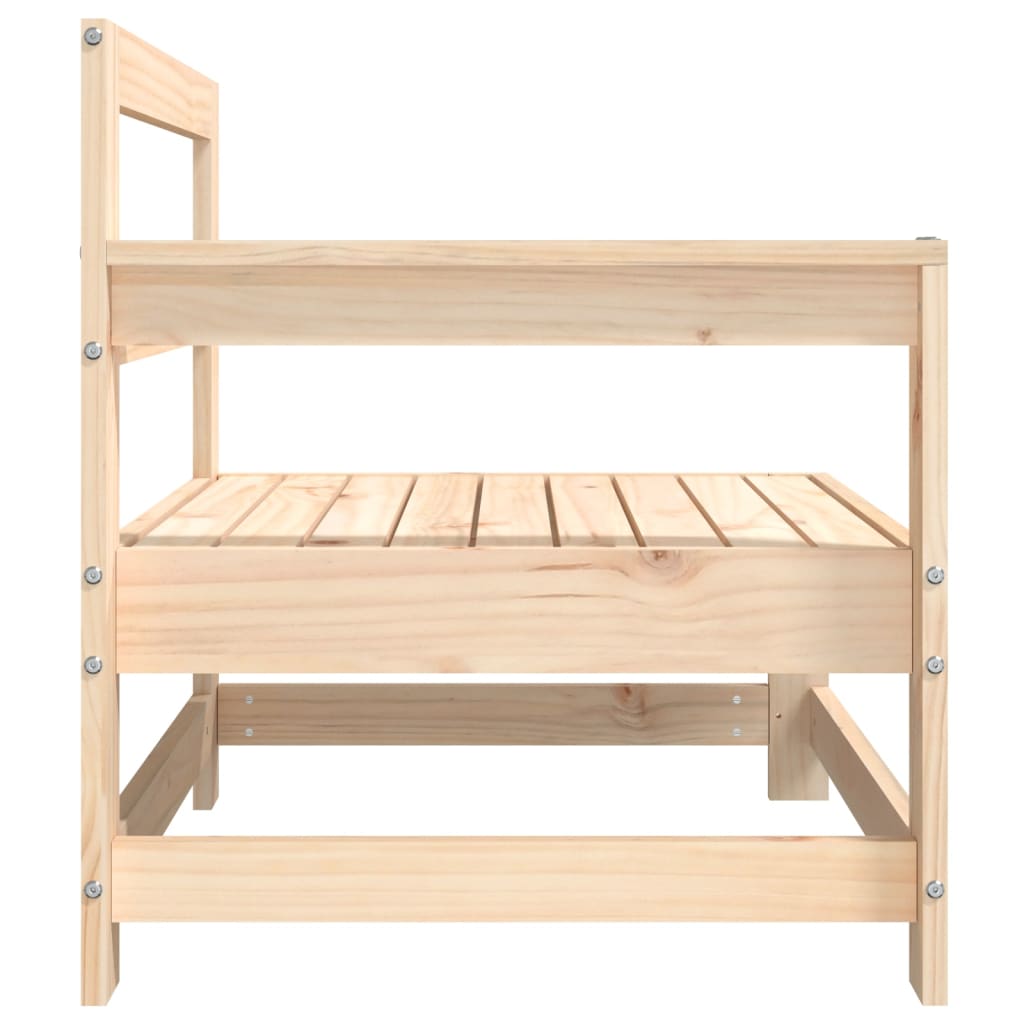 Garden Corner Sofa Solid Wood Pine