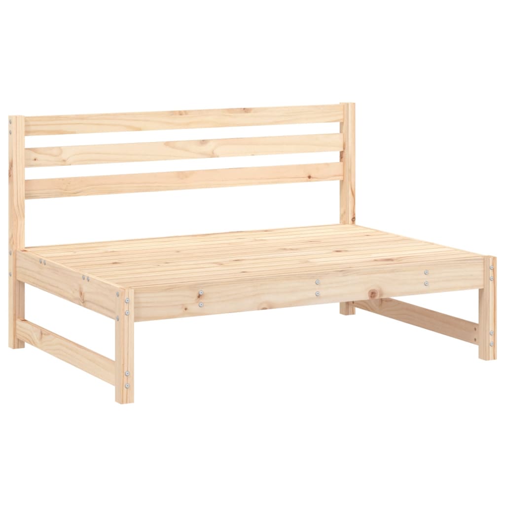 Garden Middle Sofa 120x80 cm Solid Wood Pine