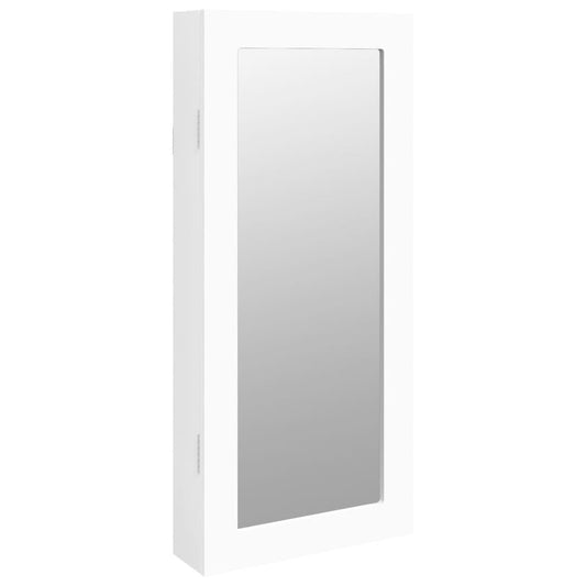 Mirror Jewellery Cabinet Wall Mounted 30X8.5X67 Cm