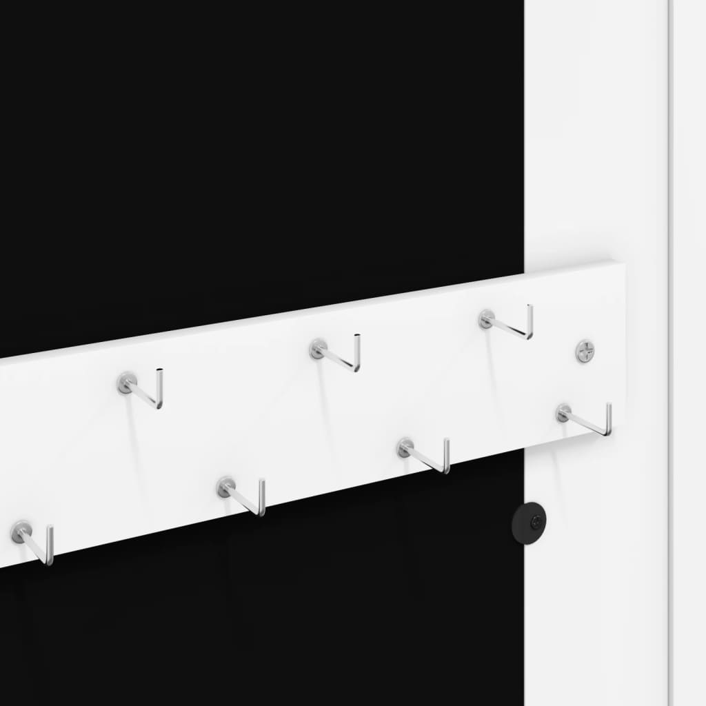 Mirror Jewellery Cabinet Wall Mounted 30X8.5X67 Cm