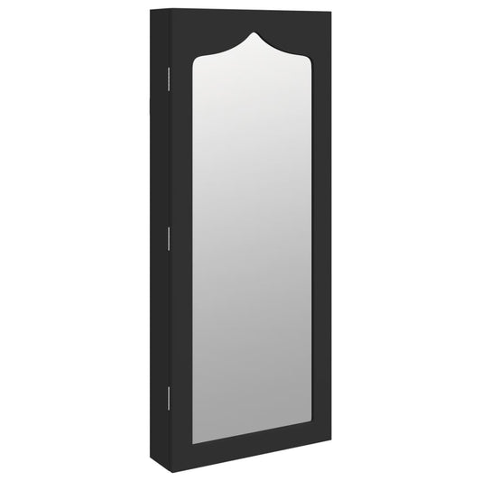 Mirror Jewellery Cabinet Wall Mounted 37.5X10X90 Cm