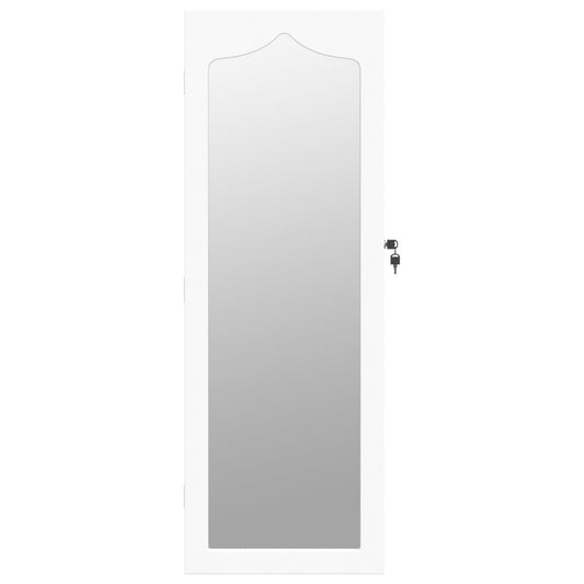 Mirror Jewellery Cabinet Wall Mounted 37.5X10X106 Cm