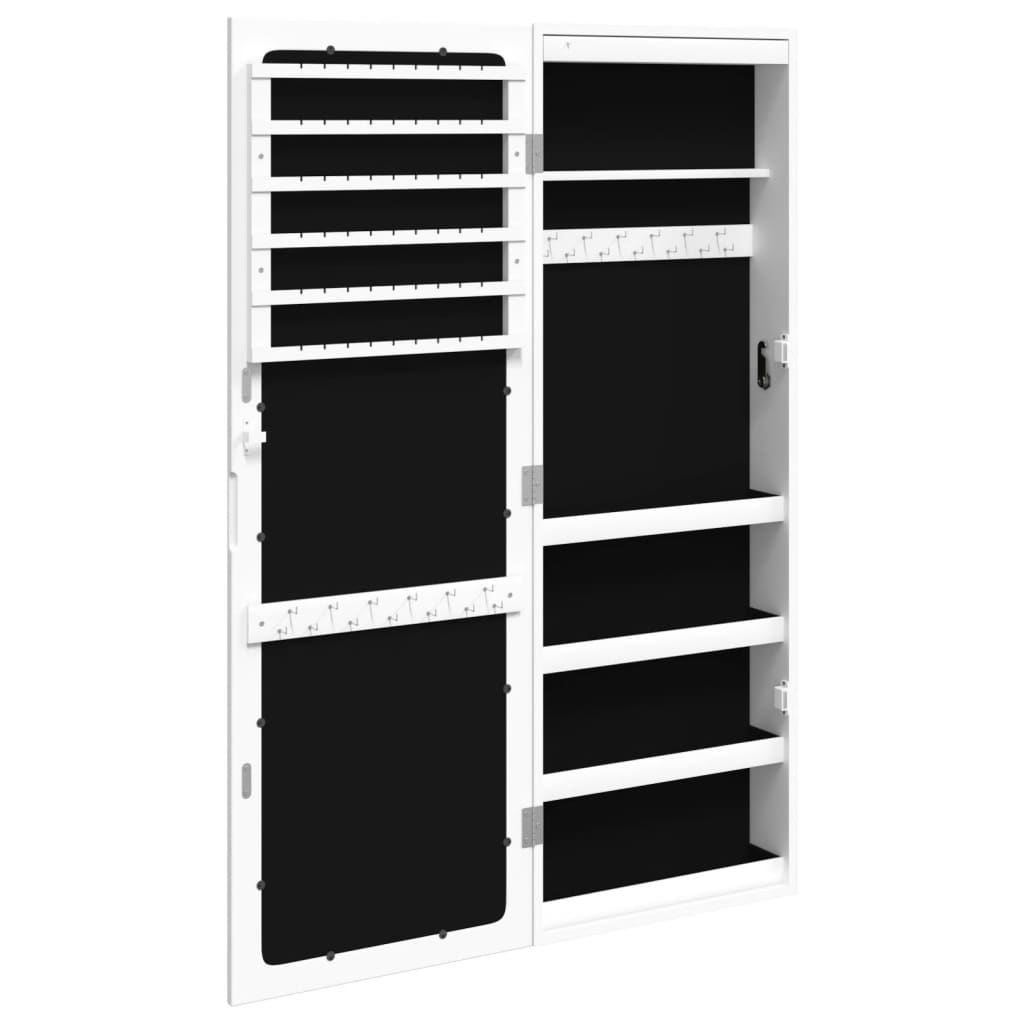 Mirror Jewellery Cabinet With Led Lights Wall Mounted