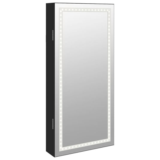 Mirror Jewellery Cabinet With Led Lights Wall Mounted