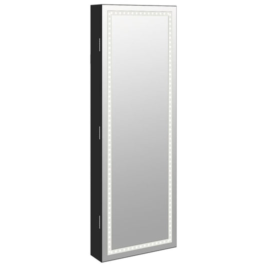 Mirror Jewellery Cabinet With Led Lights Wall Mounted