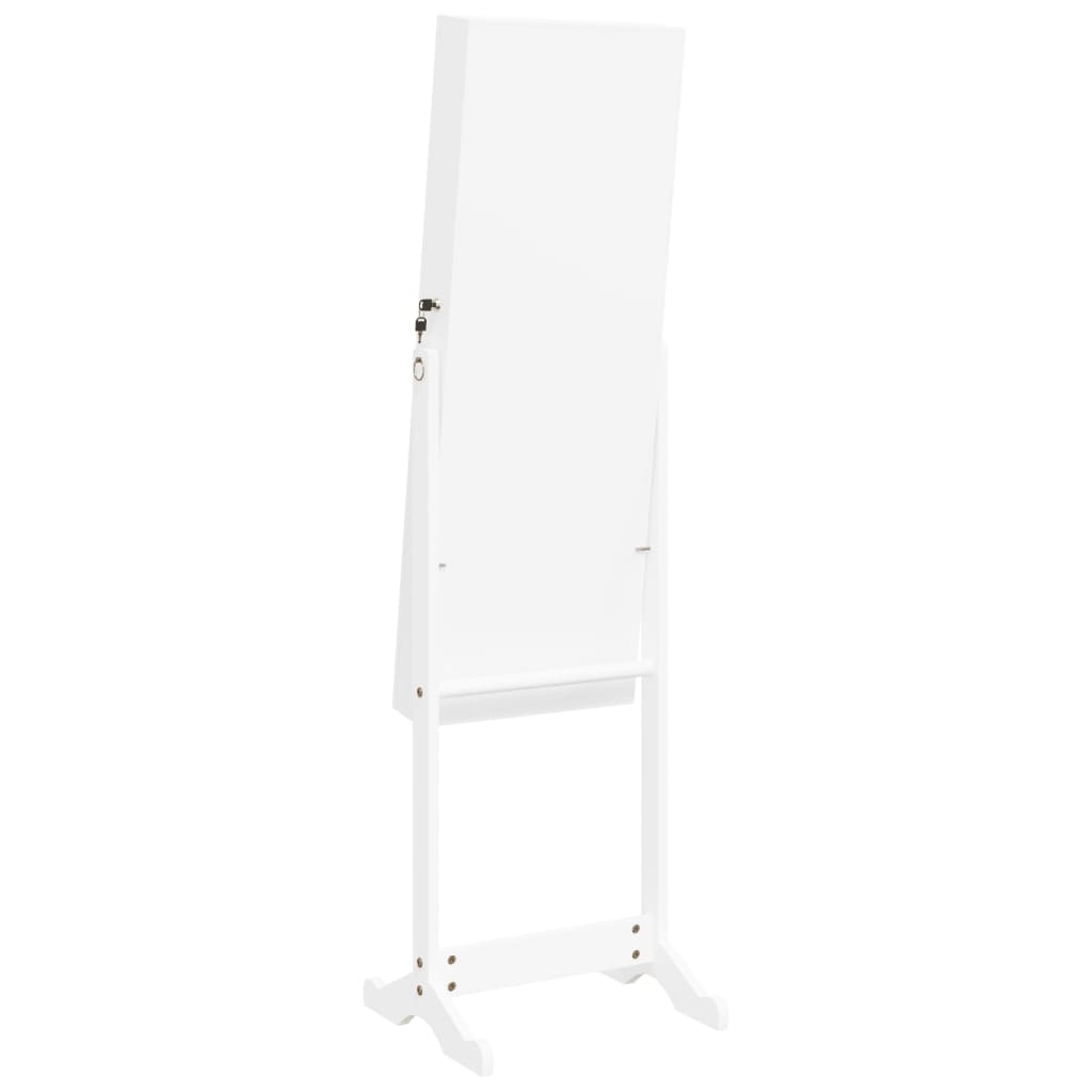 Mirror Jewellery Cabinet With Led Lights Free Standing