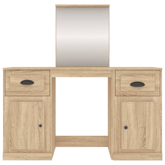 Dressing Table With Mirror 130X50X132.5 Cm
