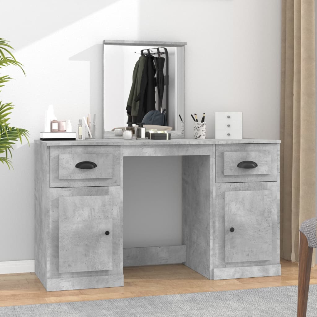Dressing Table With Mirror 130X50X132.5 Cm