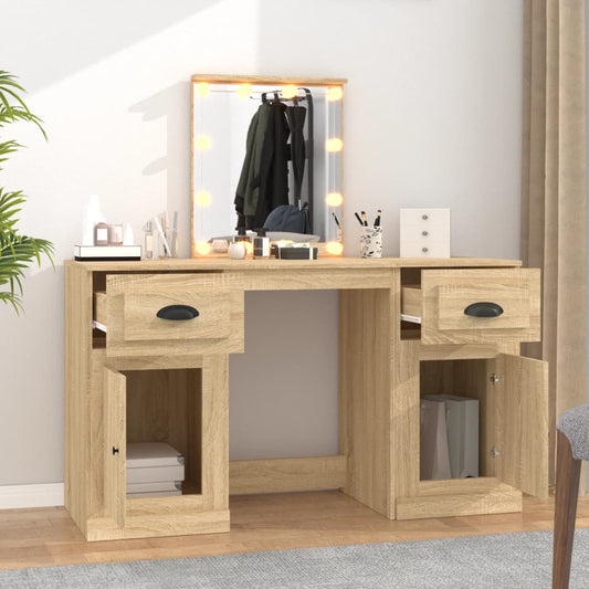 Dressing Table With Led 130X50X132.5 Cm