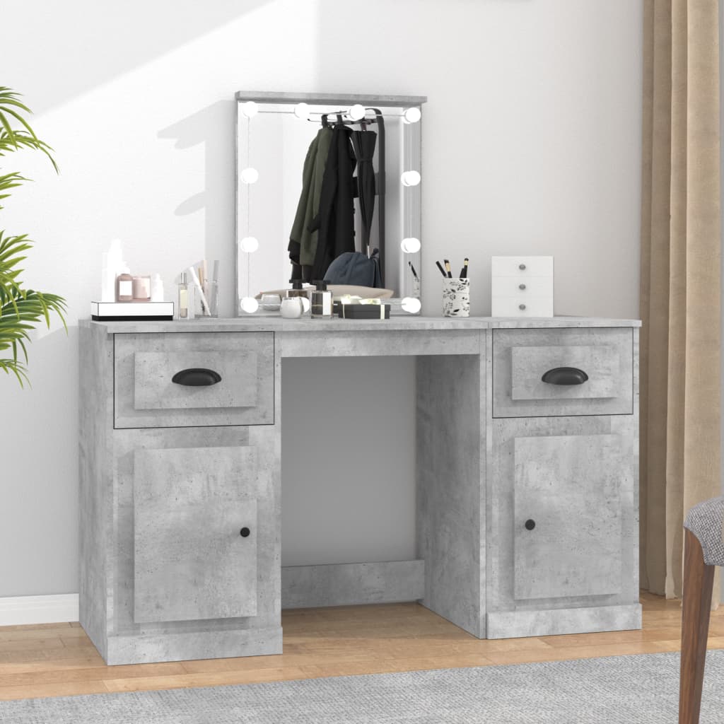 Dressing Table With Led 130X50X132.5 Cm