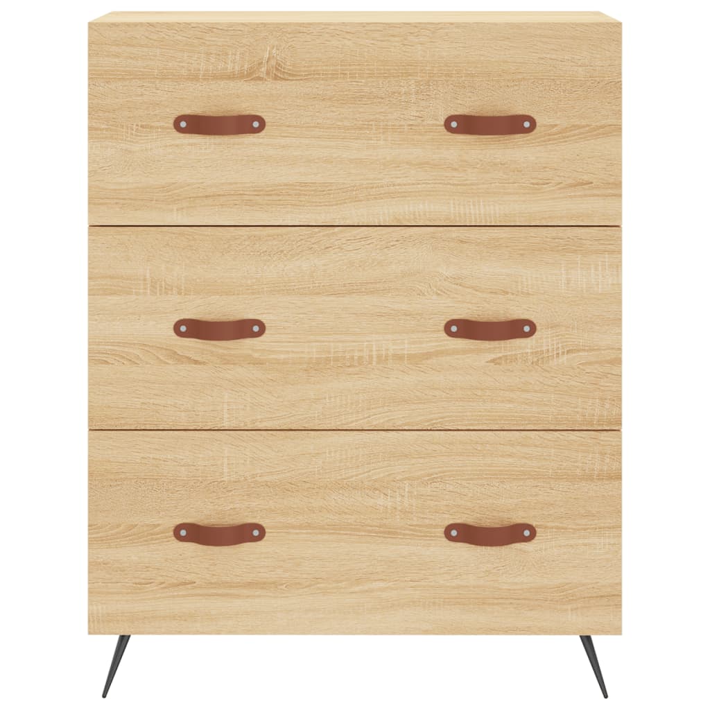 Chest of Drawers Sonoma Oak 69.5x34x90 cm Engineered Wood