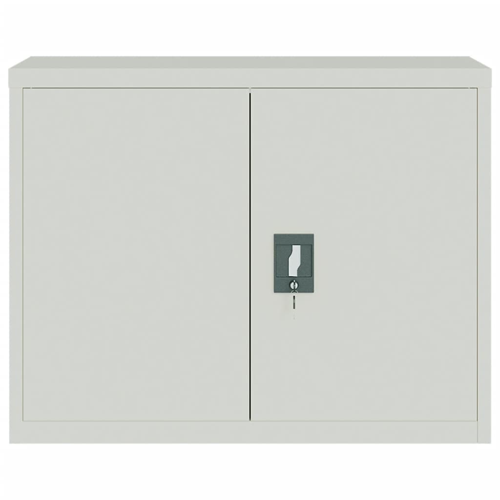 File Cabinet Light Grey 90x40x70 cm Steel