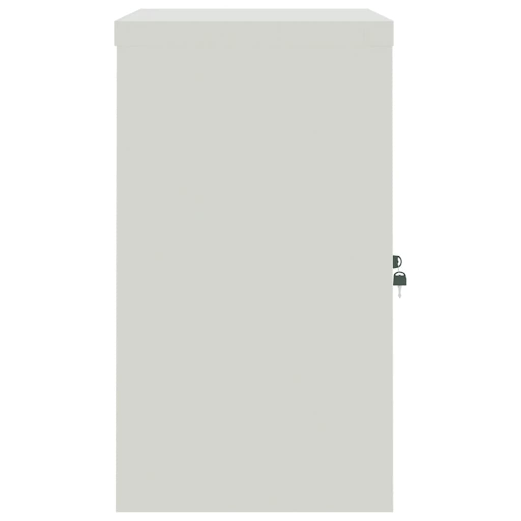 File Cabinet Light Grey 90x40x70 cm Steel