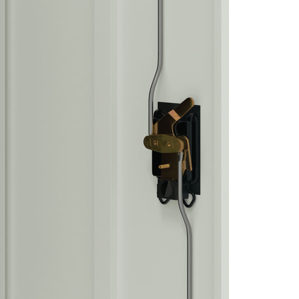 File Cabinet Light Grey 90x40x70 cm Steel