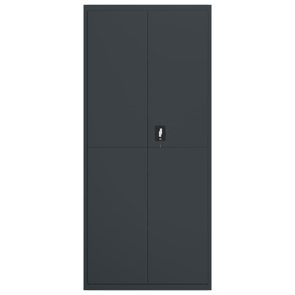 File Cabinet Anthracite 90x40x200 cm Steel
