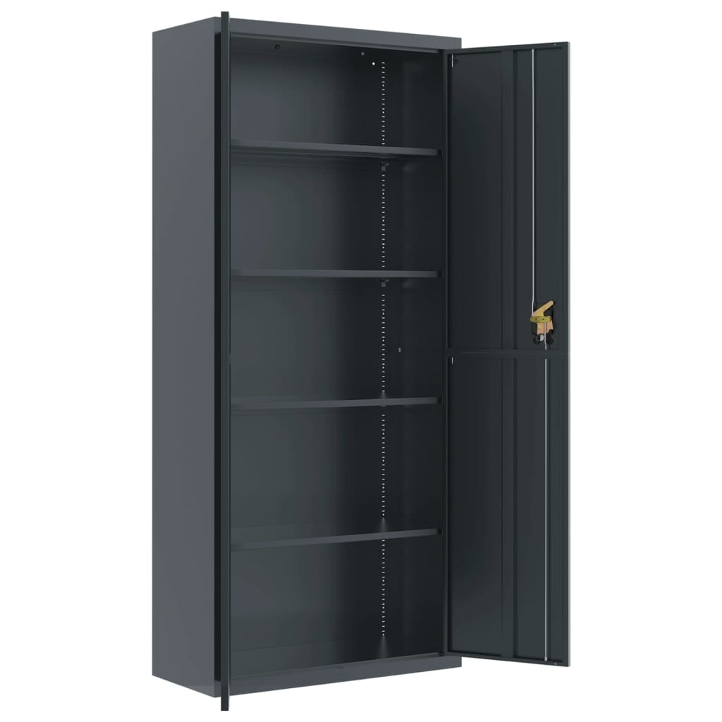 File Cabinet Anthracite 90x40x200 cm Steel