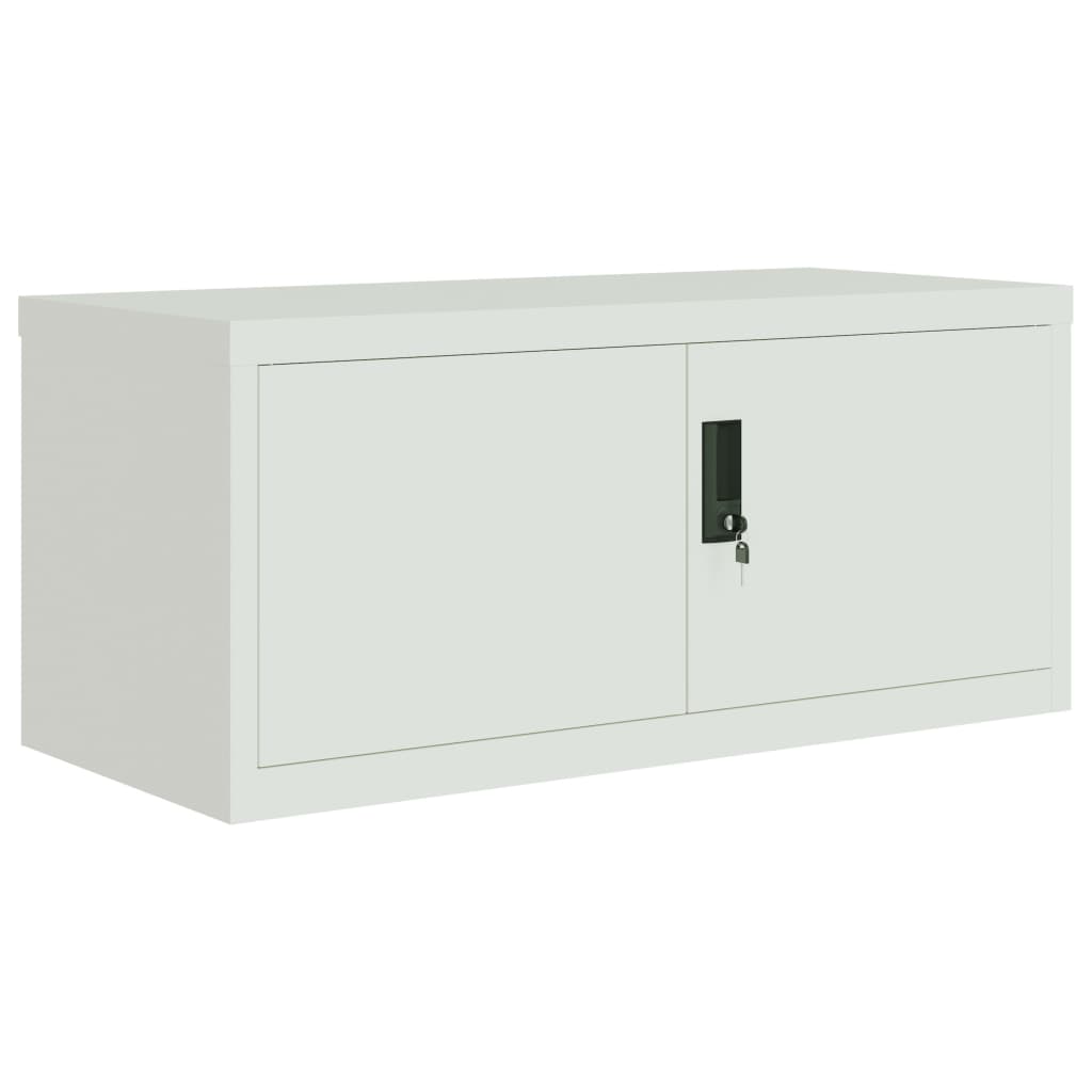 File Cabinet Light Grey 90x40x110 cm Steel