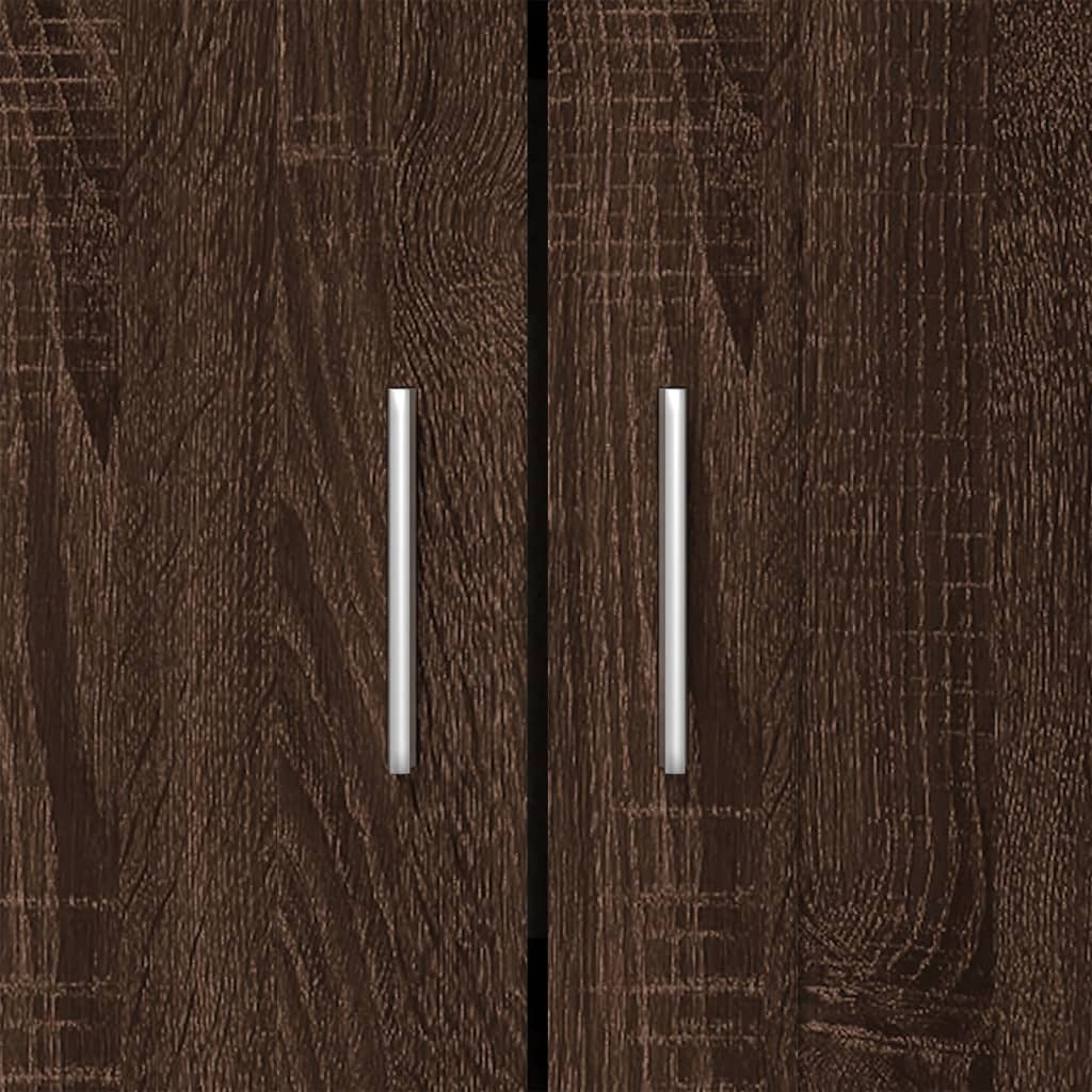 Book Cabinet Brown Oak 82.5x30.5x115 cm Engineered Wood