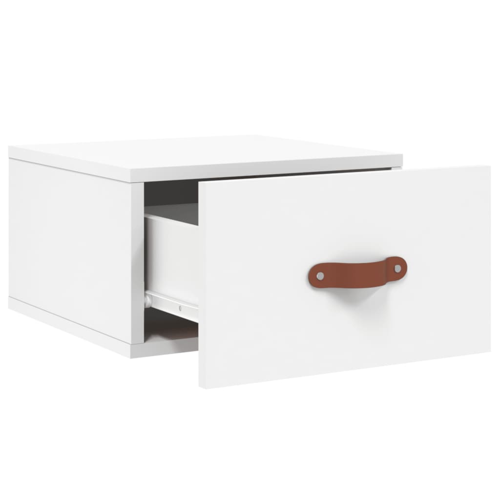 Wall-mounted Bedside Cabinet White 35x35x20 cm