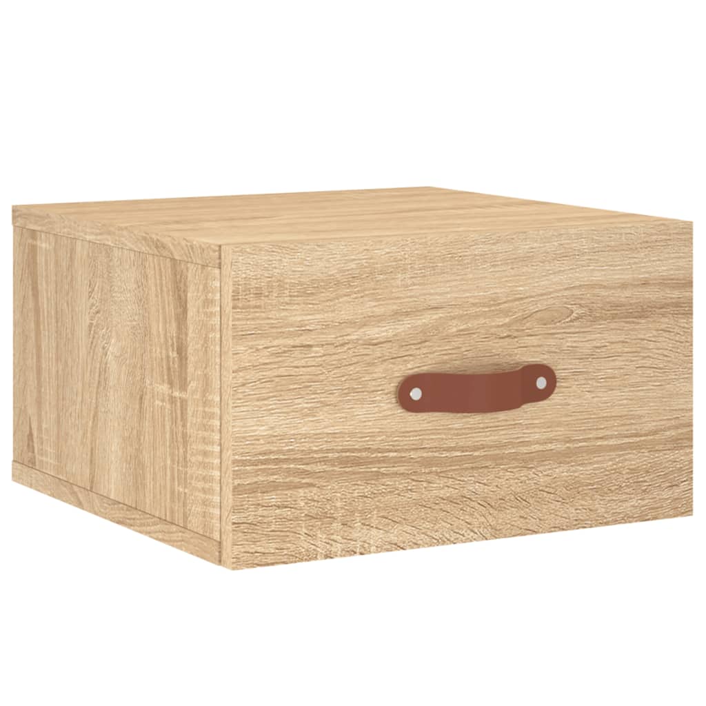 Wall-mounted Bedside Cabinet Sonoma Oak 35x35x20 cm