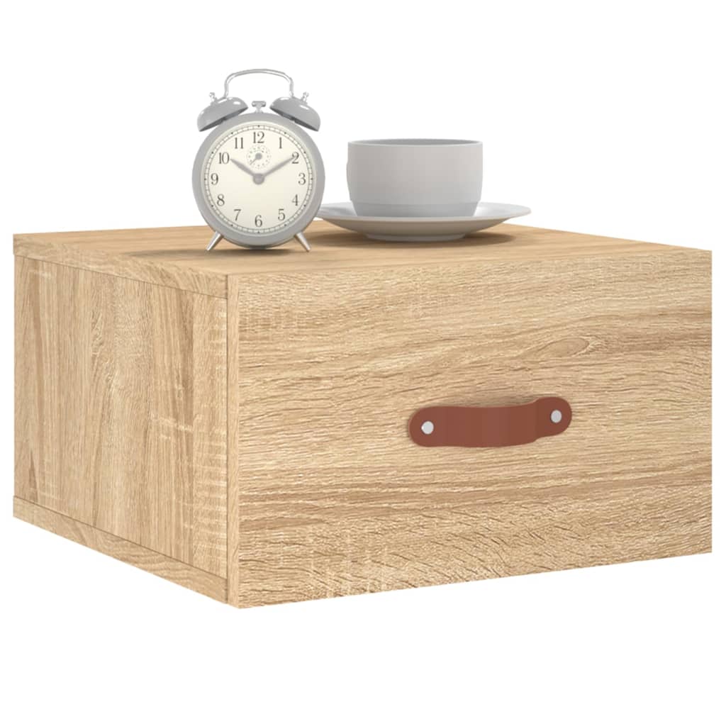 Wall-mounted Bedside Cabinet Sonoma Oak 35x35x20 cm