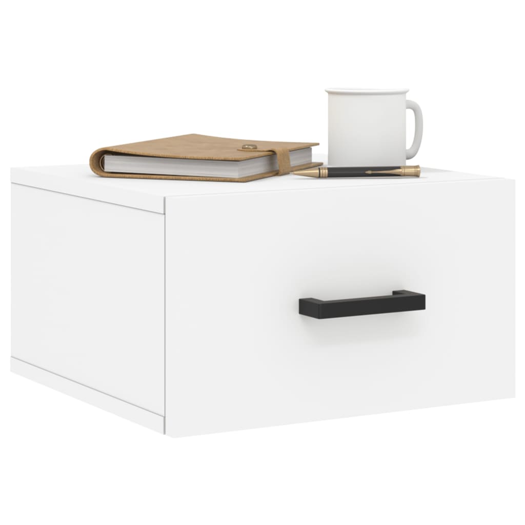 Wall-mounted Bedside Cabinet White 35x35x20 cm