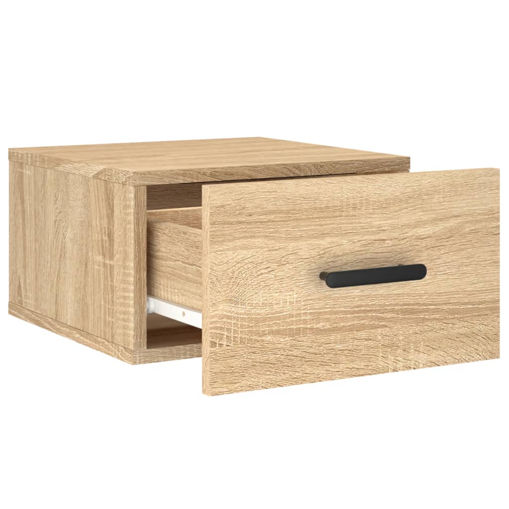 Wall-mounted Bedside Cabinets 2 pcs Sonoma Oak 35x35x20 cm