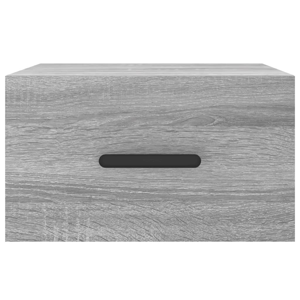 Wall-mounted Bedside Cabinet Grey Sonoma 35x35x20 cm