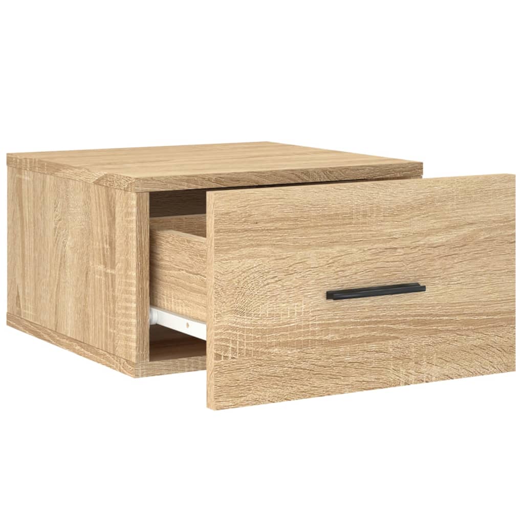 Wall-mounted Bedside Cabinets 2 pcs Sonoma Oak 35x35x20 cm