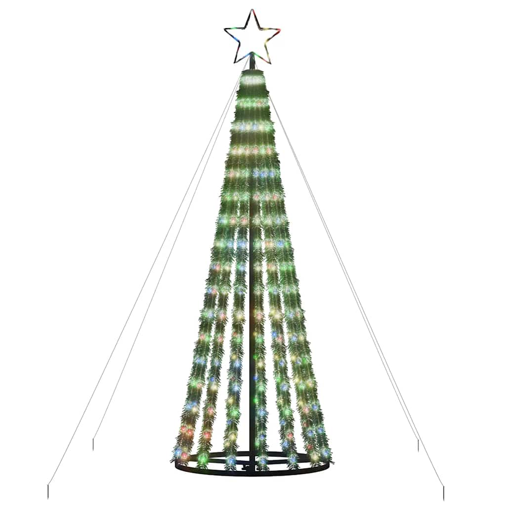 LED Christmas Tree 275 LEDs Colourful 180 cm
