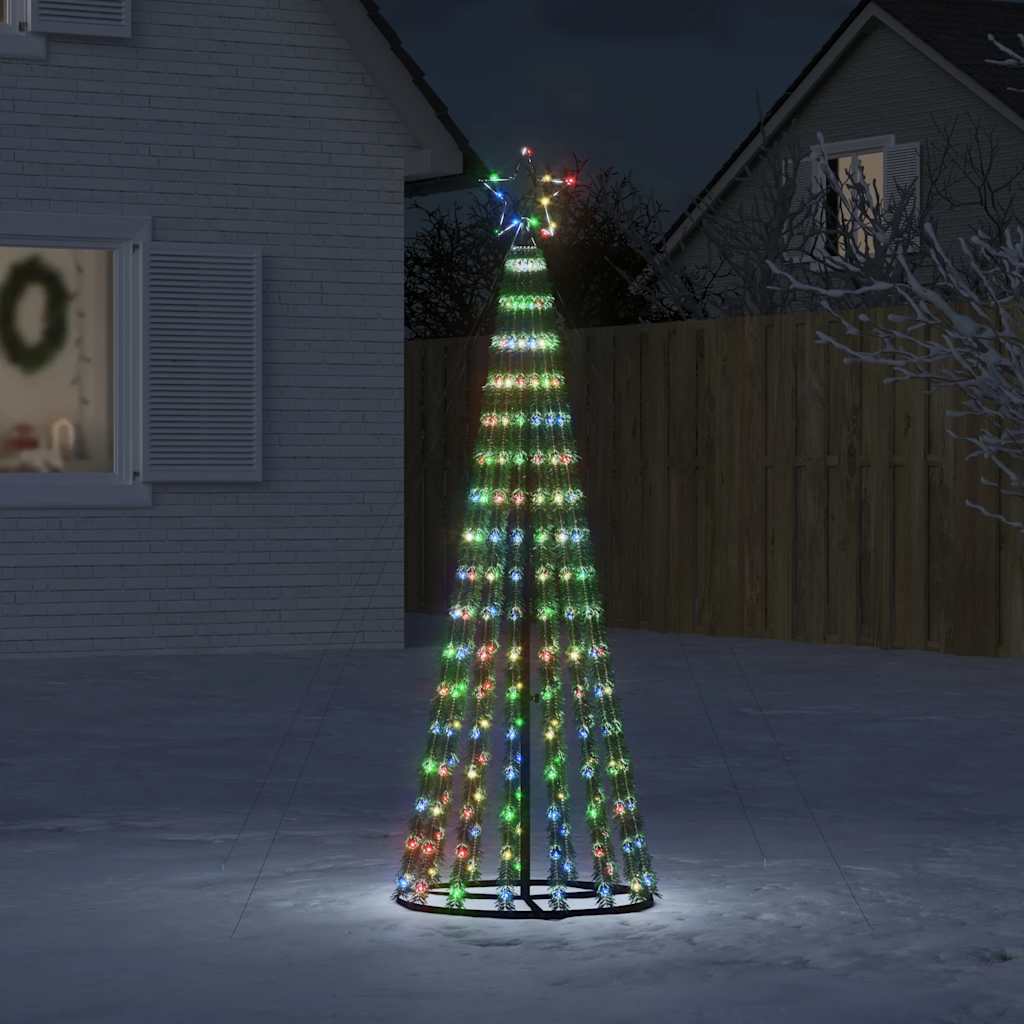 LED Christmas Tree 275 LEDs Colourful 180 cm
