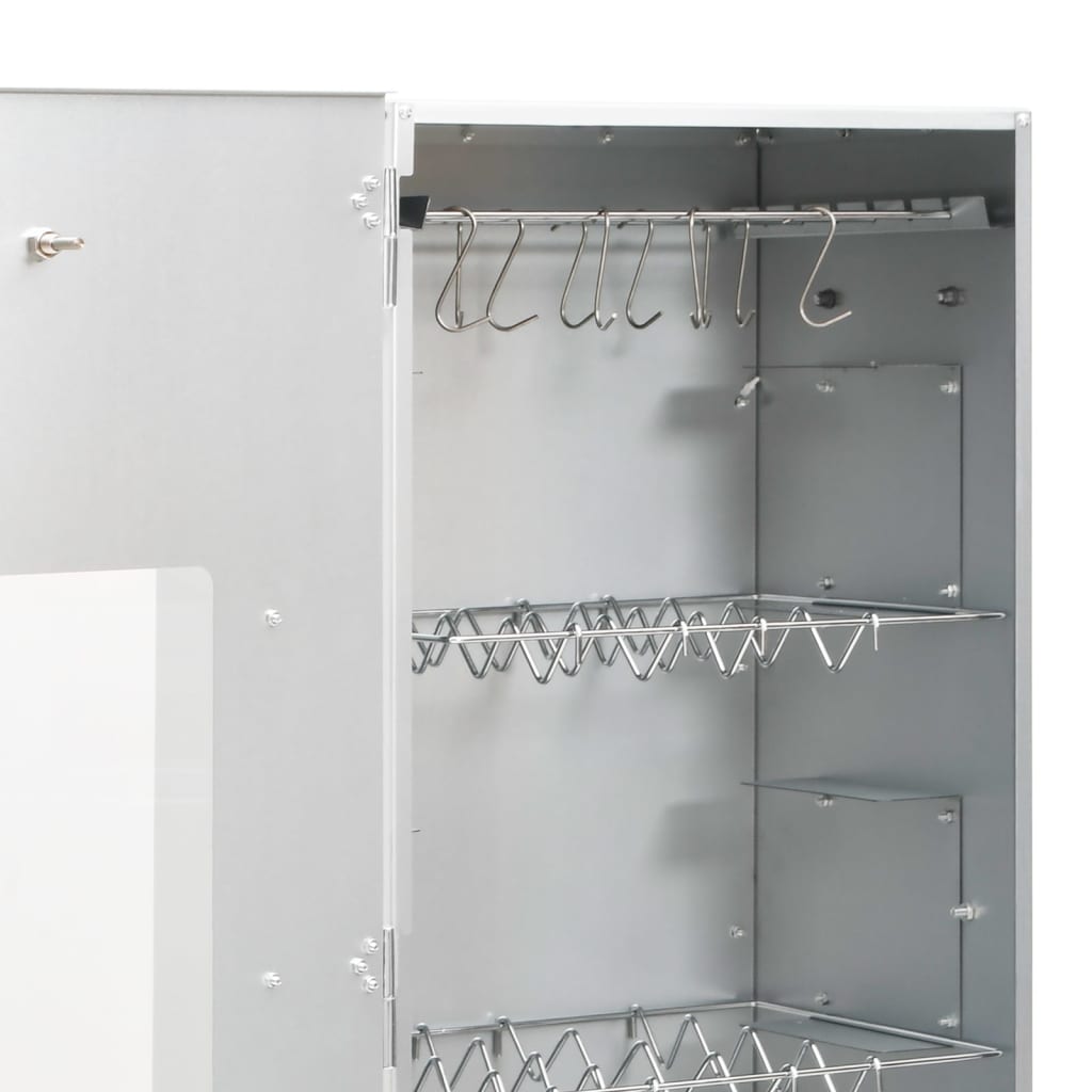 BBQ Oven Smoker with Cold Smoke Generator Galvanised Steel