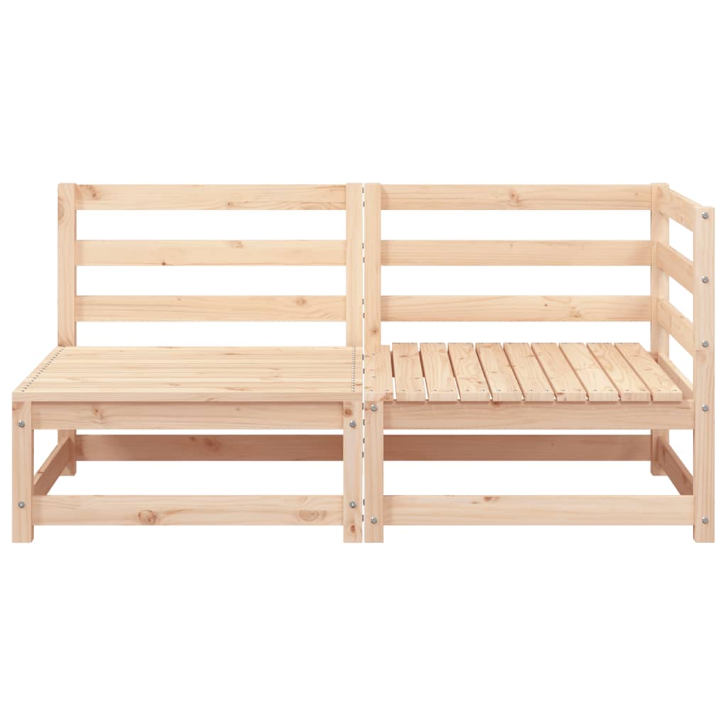 Garden Sofa 2-Seater Solid Wood Pine