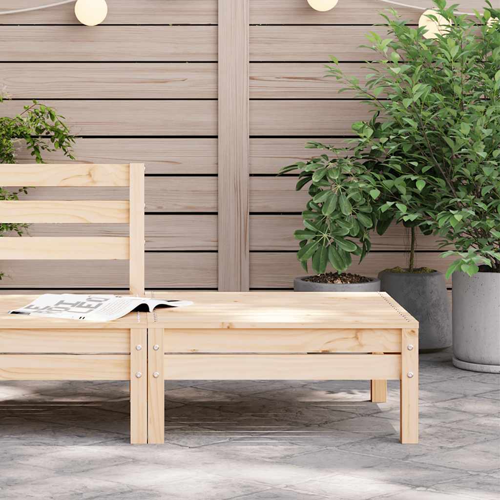 Garden Footstool Solid Wood Pine
