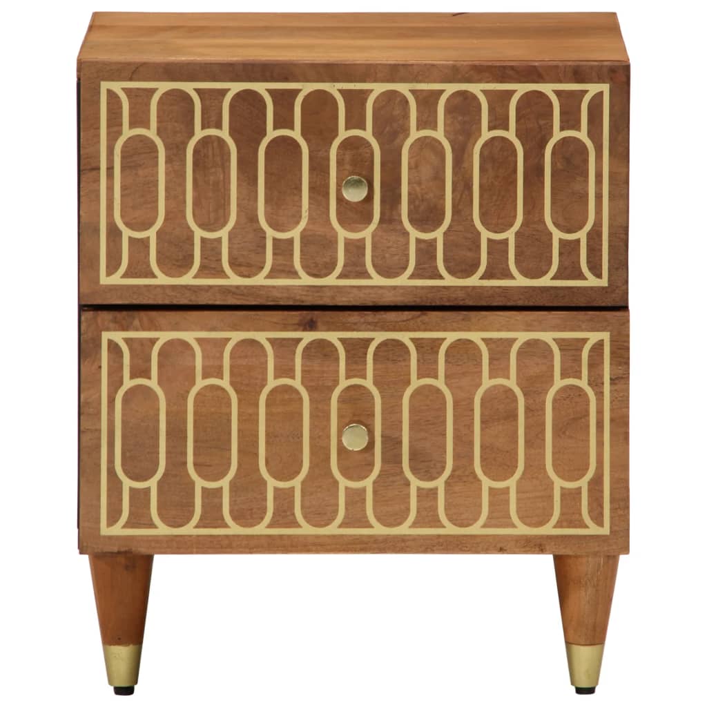 Bedside Cabinets 2 pcs 40x33x46 cm Solid Wood Mango