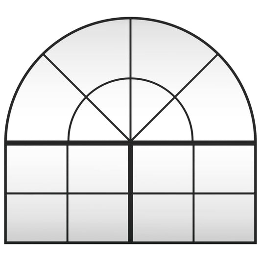 Wall Mirror Black Arch Iron