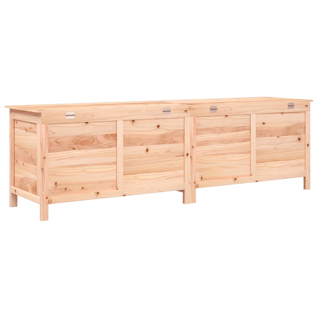 Garden Storage Box 198.5x50x56.5 cm Solid Wood Fir