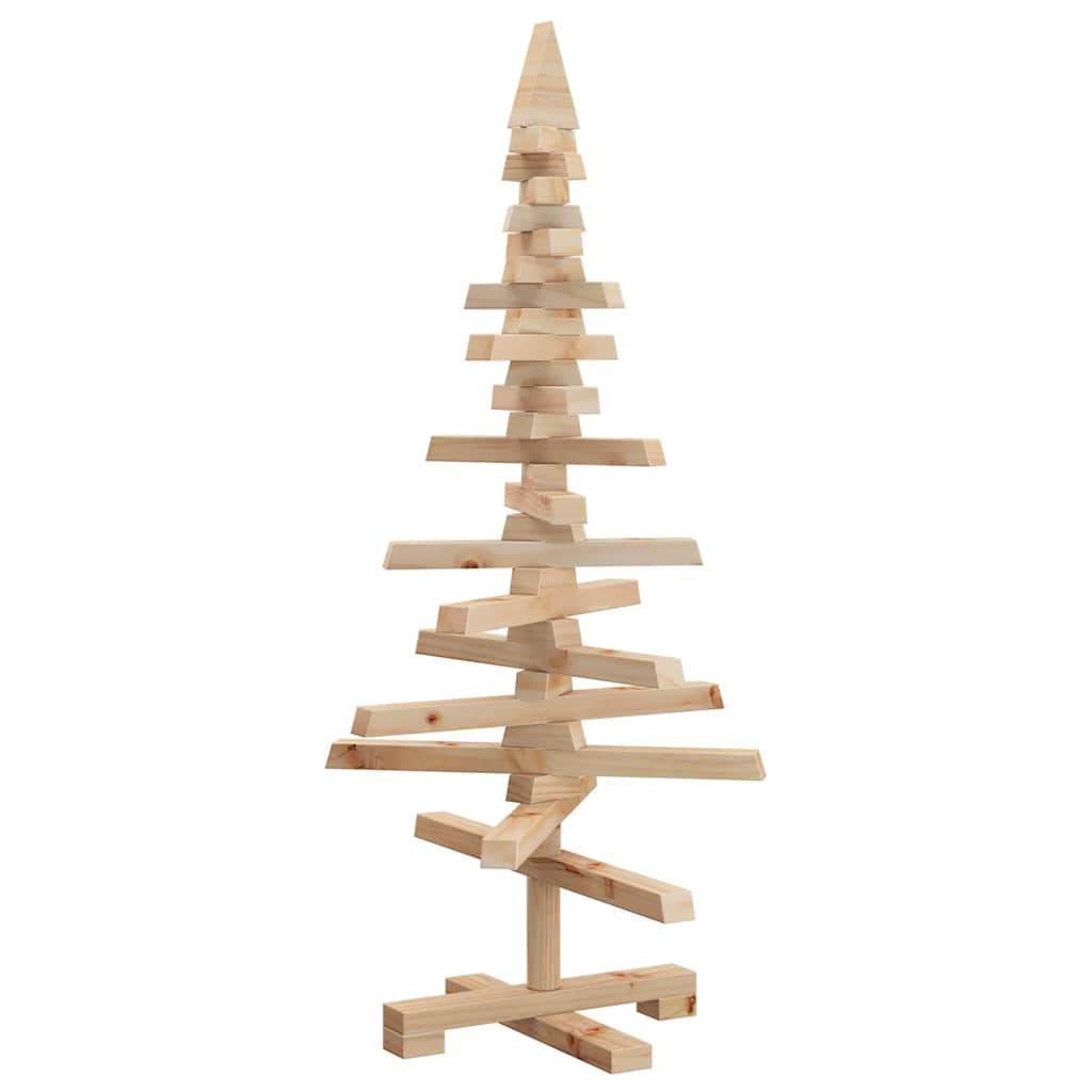 Wooden Christmas Tree for Decoration 90 cm Solid Wood Pine
