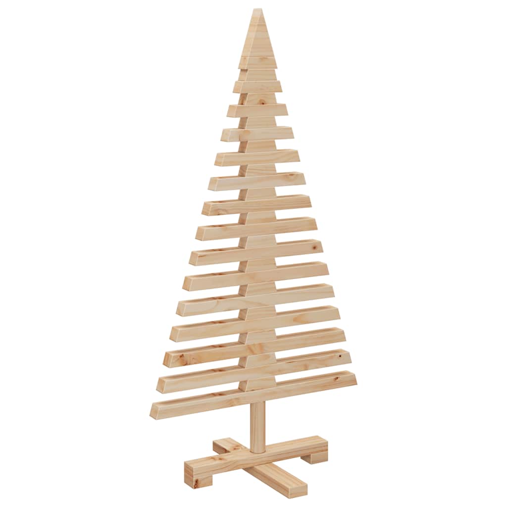 Wooden Christmas Tree for Decoration 90 cm Solid Wood Pine