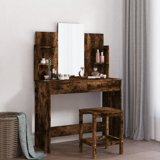 Dressing Table With Mirror 96X39X142 Cm