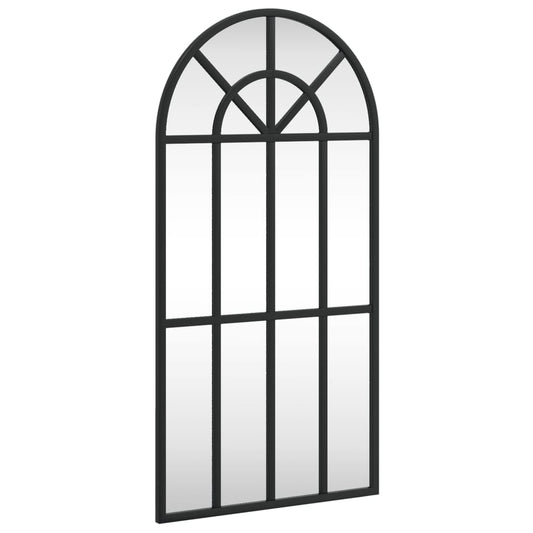 Wall Mirror Black Arch Iron