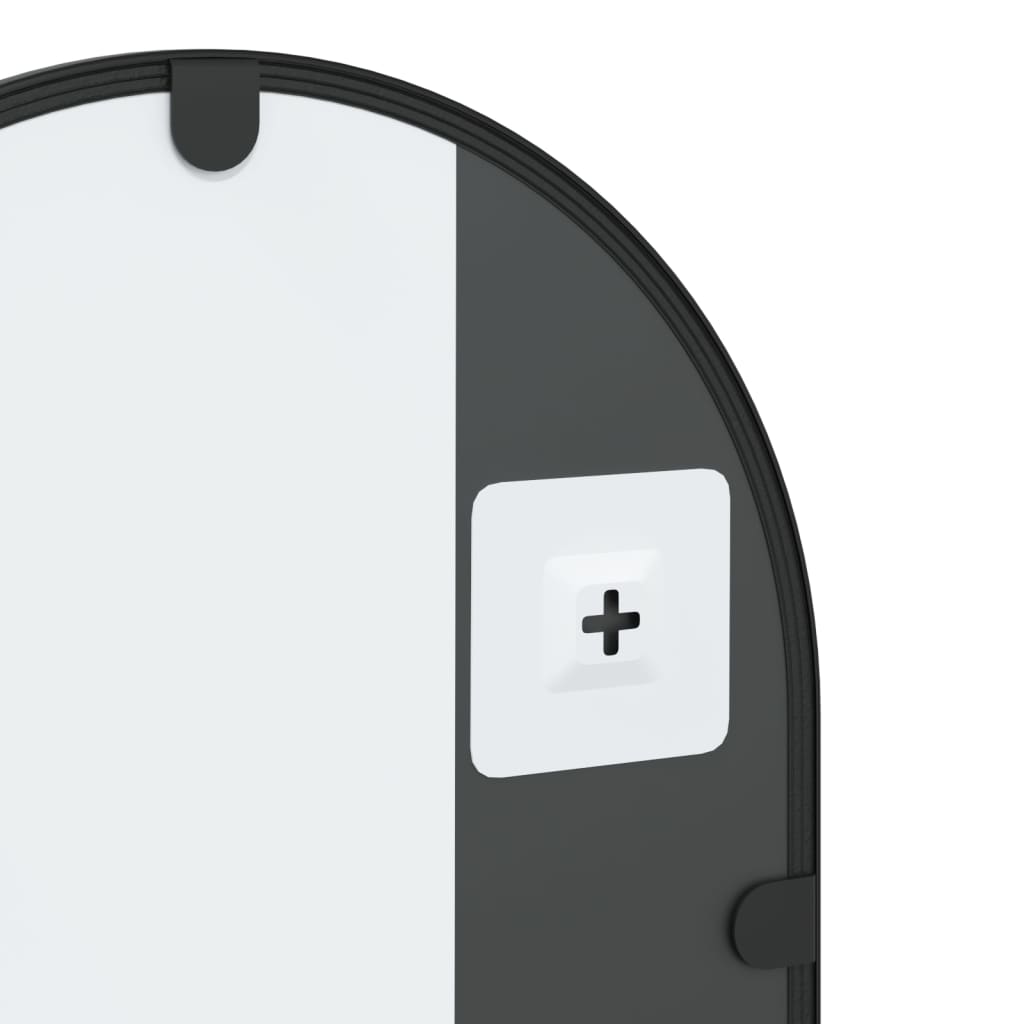 Wall Mirror Black Arch Iron