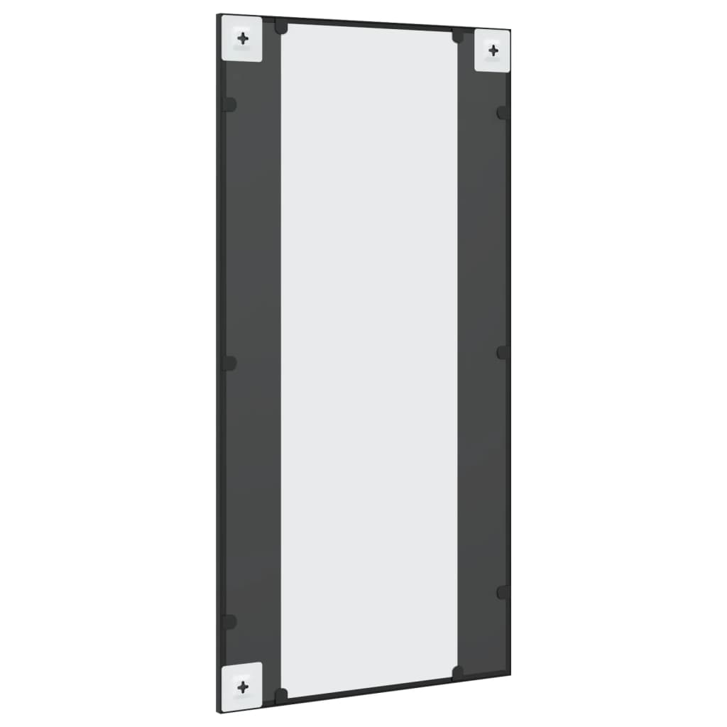 Wall Mirror Black Rectangle Iron