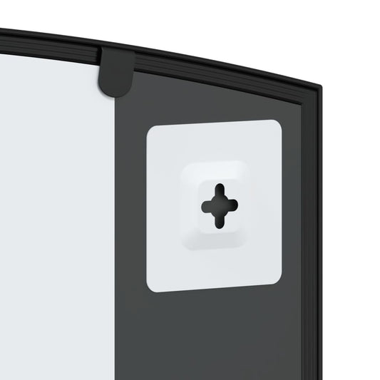 Wall Mirror Black Arch Iron