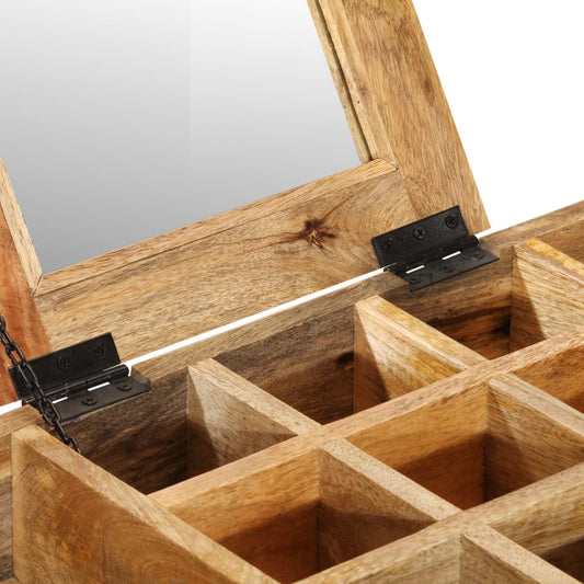 Dressing Table 105X35X75 Cm Solid Rough Mango Wood And Iron